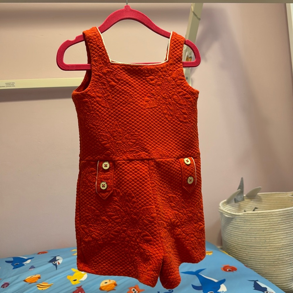 Janie and Jack red romper